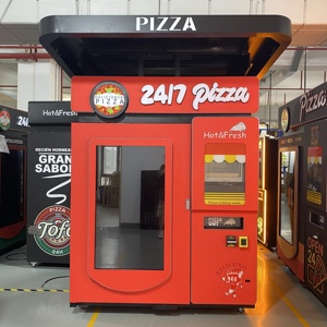 Avec abri contre la pluie Distributeur automatique de pizzas chaudes Les roues intelligentes entièrement automatiques peuvent être <span class=keywords><strong>fix</strong></span>ées 500KG aussi stables qu'un self-service de montagne - Product Image 1