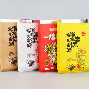 Bolsa de Papel Personalizada para Comida Rápida, Hamburguesas, Hot Dogs, Sándwiches, Pollo, Práctica para Barbacoa - Product Image 1