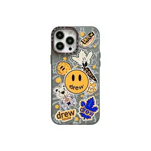 Ins Style Skin Feel Lovely Smiley Face Design TPU Phone Cover Case For iPhone 14 13 12 11