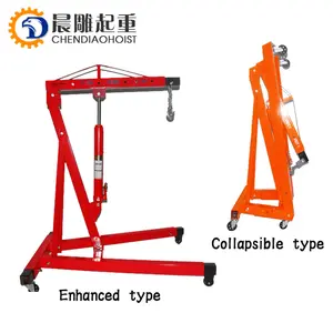 Наружные используемые мобильные краны, небольшие гидравлические краны, 2 тонны, 3 тонны, двигатель, стандартная ручная 1 комплект, мобильные и складные
