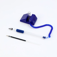 Stylo à bille personnalisable avec logo imprimé, encre multicolore, support de bureau, pointe de 1,0 mm, en plastique, pour le bureau, l'école, la banque