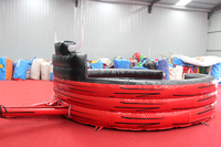 Parcours d'obstacles gonflable, tapis de combat de type corrida, trampoline, certifié CE, sans plomb, ignifuge, PVC imperméable, capacité de 300 kg