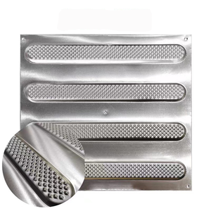 Dalles de pavage tactiles en acier inoxydable 304 avec motif rayé et ananas/dôme pour les aéroports, panneaux de guidage antidérapants - Product Image 4
