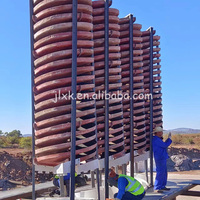 Séparateur minier Jianlong Tailings : Laveuse spirale en fibre de verre haute rigidité 6-8tph sans alimentation électrique
