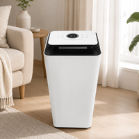 Déshumidificateur électrique portable 20L avec écran tactile, déshumidificateurs d'air R290A pour usage commercial et domestique, pour chambre à coucher