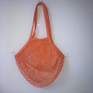 Bolsa de Compras de Lona de Algodón Tejida Portátil al por Mayor con Cordón, Bolsa de Malla para Frutas y Verduras de Supermercado, Colorida, con Logotipo Personalizado - Product Image 6