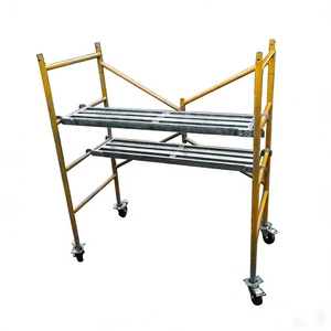 <span class=keywords><strong>Échafaudage</strong></span> mobile pliable d'extérieur en acier Q235 haute résistance, résistant à la corrosion, échelles et <span class=keywords><strong>échafaudage</strong></span>s légers - Product Image 4