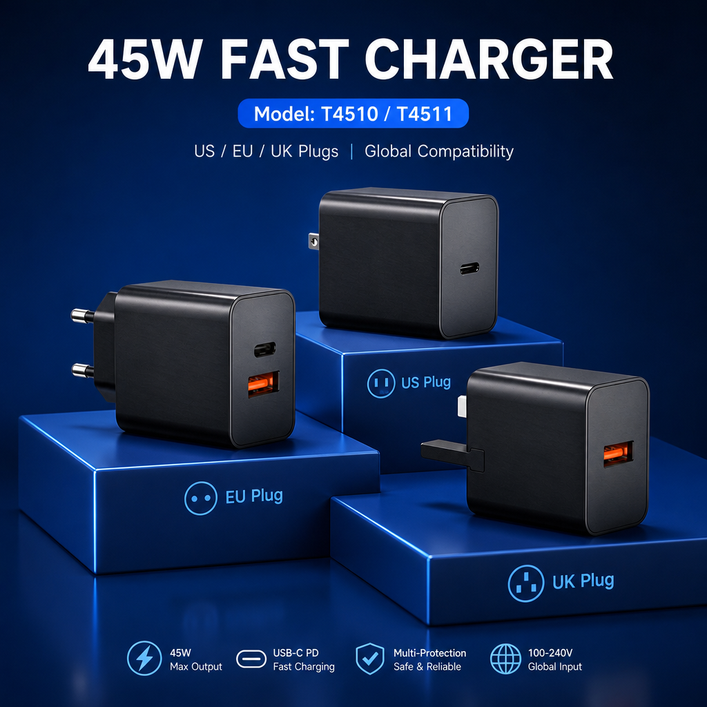 45W 50W 60W 65W Adapter Travel Gan Super Fast Charging Usb Type C Mobile Phone Charger for Apple Iphone 17 18 Pro Max Samsung · image 3