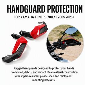 Protège-mains de moto en plastique, déflecteur de vent, protection pour <span class=keywords><strong>Yamaha</strong></span> Tenere 700 T700S Tenere700 2025 2026 - Product Image 1