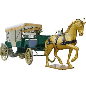 Calèche de Tourisme et de <span class=keywords><strong>Mariage</strong></span> Vert Foncé Style Champêtre, Fabriquée en Chine - Product Image 1