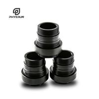 Boîtier d'objectif d'appareil photo en aluminium noir, pièces de traitement usinées CNC, accessoires pour appareil photo