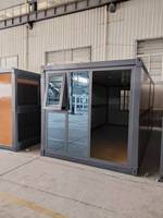 GREAST HOUSE ZD ODM OEM Usine Directe Vente en Gros Conteneur Maison Pliable Carrée Unité Préfabriquée Temporaire pour Chantier de Construction