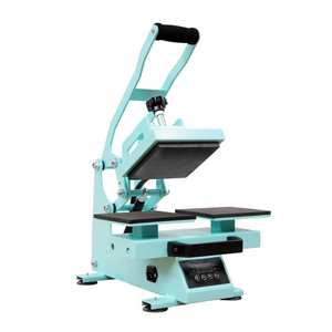 Dual-Station Manual Heat Press - Compact Flat Sublimation Machine for T-Shirt & Patch Printing 16×16cm - Product Image 3