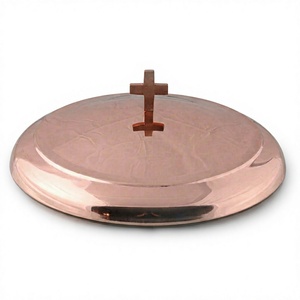 Mayur Exports - Cubierta para Bandeja de Comunión Chapada en Cobre, Modelo 9235 - Product Image 1