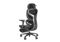 Chaise de bureau ergonomique en maille avec repose-pieds et accoudoirs 5D, dossier haut inclinable, vente en gros d'usine, prise en charge OEM/ODM