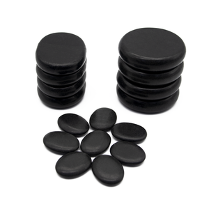 Piedras de masaje de basalto Natural, Kit de piedras cálidas para masaje en casa, Spa, masajeador para espalda, piernas, cara y pie, 16 Uds. - Product Image 4