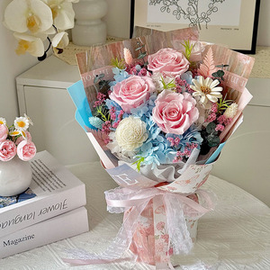 Bouquet de roses éternelles préservées à <span class=keywords><strong>prix</strong></span> d'usine - Longue durée (3-5 ans) pour les cadeaux de la Saint-Valentin, de la fête des mères et de Noël - Product Image 3