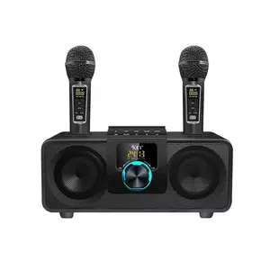 Best Sounding Bluetooth5.0 Karaoke Speaker Met Draadloze Mic Draagbaar Muzieksysteem Voor Thuis Aangedreven Huis 30W Speaker Zingen
