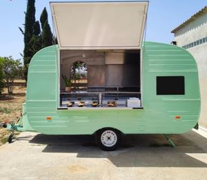 Được trang bị đầy đủ điện di động thực phẩm cán kem bán hàng tự động Ba Bánh Xe Tải xe đạp xe tải Trailer giỏ hàng xe với tủ đông bánh xe - Product Image 6