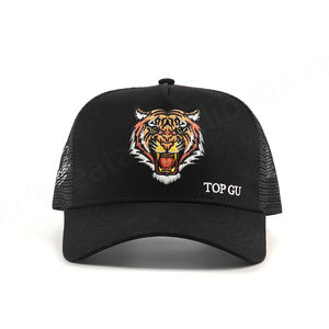 Gorra de béisbol de malla con logotipo bordado de algodón de 5 paneles de alta calidad personalizada gorra de béisbol clásica Lisa para camión gorras de camionero deportivas para hombre - Product Image 2