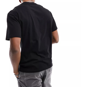 Camisetas lisas personalizadas de alta calidad para <span class=keywords><strong>hombre</strong></span>, <span class=keywords><strong>Normal</strong></span> camiseta negra con estampado, nuevos estilos de moda, camisetas de algodón 100% para <span class=keywords><strong>hombre</strong></span> - Product Image 3