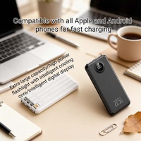 Batterie externe Bestsellin personnalisée 22,5 W à charge ultra-rapide avec affichage numérique LED, ultra-mince, 20000 mAh, Li-Polymère, Type-C