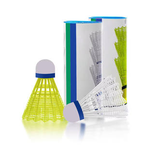 Volants de <span class=keywords><strong>badminton</strong></span> professionnels en nylon véritable pour adultes, super durables, double liège, pour compétitions et tournois en extérieur - Product Image 1