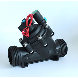 Válvula solenoide integrada para irrigación de agua y fertilizantes, tipo piloto de plástico DC24V para uso agrícola, tubería de 63 mm DN50 con rosca interna - Product Image 3