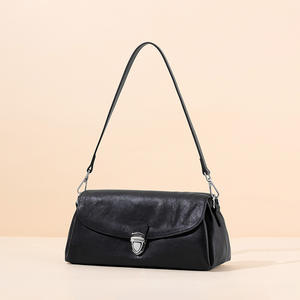 100% Genuine <b>Leather</b> Ins Style Shoulder <b>Bag</b> Niche Design Fashion Women <b>Bag</b> High-Grade for <b>Lady</b> - Product Image 2