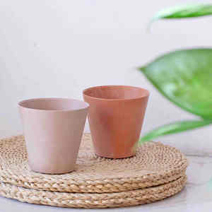 Yuncheng Intérieur En Plastique 16Cm 6 \ "7 \" Pouces <span class=keywords><strong>Imitation</strong></span> <span class=keywords><strong>Pierre</strong></span> De Roche Jardinière Vert Rose Violet Gris Pot De Fleur Home Design Plancher - Product Image 2