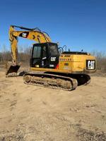Excavadora Usada CAT 320D2 de 20 Toneladas, Excavadora de Orugas CAT 320D2, Excavadora Hidráulica de Servicio Pesado para Construcción y Movimiento de Tierras, Pocas Horas de Uso