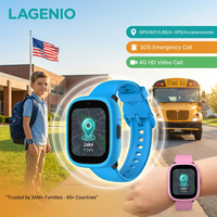 Nuovo Smartwatch 4G per Bambini con Telefono, GPS Tracker, Chat Vocale, Geofence, Allarme Antifurto, Compatibile con Sistemi iOS e Android