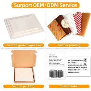 Papier ciré alimentaire personnalisé, résistant à la graisse, pour emballages de hamburgers, sandwichs, pains et pizzas - Product Image 6