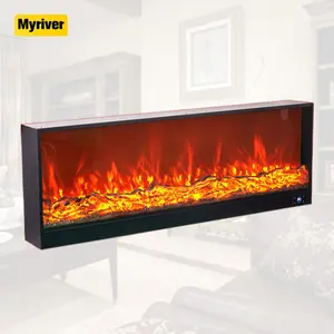 Myriver phẳng Bảng điều chỉnh Glass buit-in 220V trang trí nội thất ngọn lửa Lò sưởi điện cho khách sạn hộ gia đình thương mại