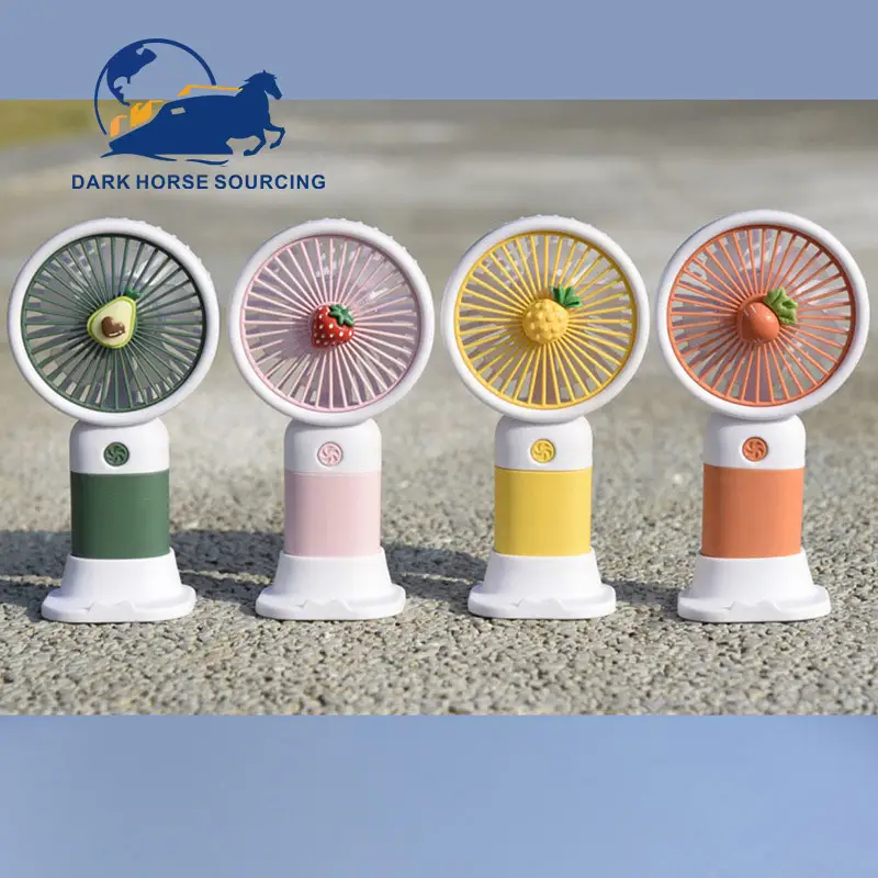 Cute Fruit Summer Portable USB Rechargeable handheld Mini Fan ooling mini portable handheld fans