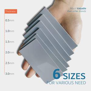 Almohadilla térmica lista para enviar 13W/mK 85x45x1mm Almohadilla de enfriamiento de silicona Resistencia al calor no conductora Relleno de huecos Extreme Odyssey - Product Image 3