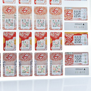 Garantie personnalisée numéro <span class=keywords><strong>de</strong></span> série inviolable vérifier authenticité étiquettes autocollantes sécurité Anti-contrefaçon QR Code autocollants - Product Image 6