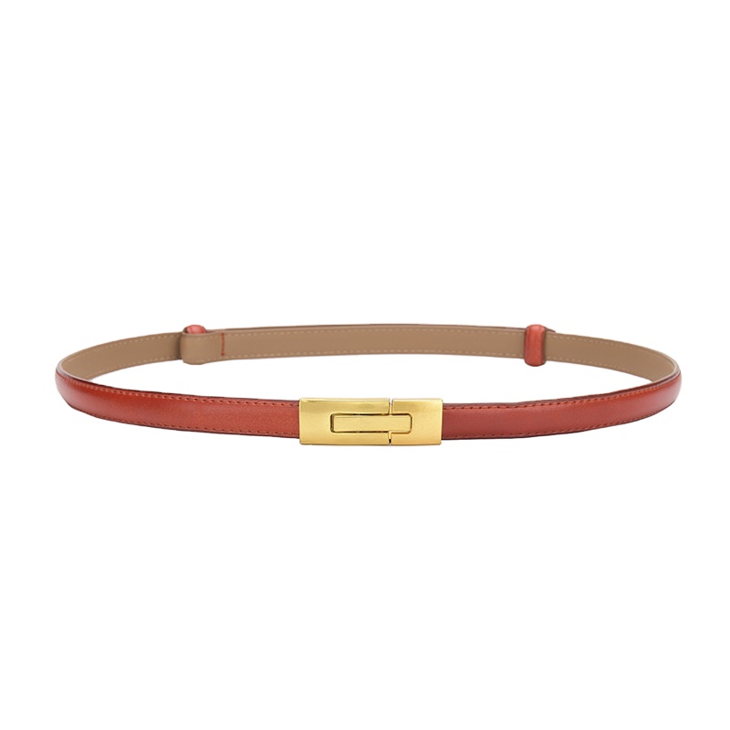 ladies dress belts Womens Gold Belt For Dresses - Real Leather 1 Inch 42" / 105 cm