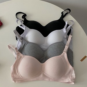 Reggiseno per Ragazze Adolescenti all'Ingrosso, Regolabile, Traspirante, in <span class=keywords><strong>Cotone</strong></span>, Senza Ferretto, Colore Unico, <span class=keywords><strong>Bralette</strong></span> per lo Sviluppo - Product Image 4