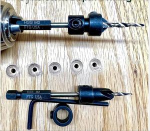 2025 Wood Set Woodworking Chamfer Tapered <b>Countersink</b> Reamer <b>Drill</b> <b>Bit</b> - Product Image 6