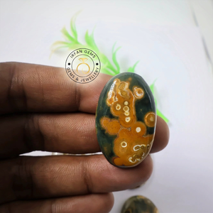 Alta calidad Natural amatista océano jaspe cabujón corte ovalado piedras preciosas sueltas para la fabricación de joyas suministro al por mayor - Product Image 4