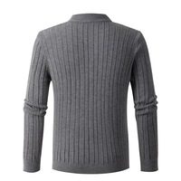Großhandel Atmungsaktiver Anti-Schrumpf Herren Slim Fit Pullover mit Halbem Reißverschluss Rundhals-Sweater Halbhoher Kragen Strickpullover für den Winter
