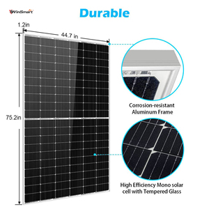 Pil ve invertör çatı montaj braketi ile ev kullanımı için 550W 600W 700W Mono güneş paneli sistemi kiti - Product Image 2