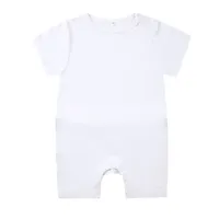 Vêtements pour nouveau-né en coton, body blanc et blanc à manches courtes, pour bébés, tout-petit, nouvelle collection