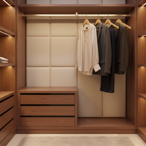 Support mural multifonctionnel en bois et acier inoxydable de qualité supérieure, 5 crochets, robuste et durable, 23x21cm, idéal pour la maison, les bars et les hôtels. - Product Image 3