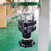 Réacteur en verre multicouche de 100 L, réacteur chimique industriel à agitation, avec pompe PLC automatique