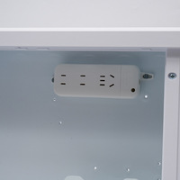 Boîtier de terminaison fibre optique QHECO en acier de 0,8 mm d'épaisseur, 220 V 12 A, 6/8/12 prises encastrées pour la sécurité et le stockage des réseaux domestiques et professionnels