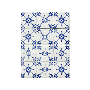 150*150mm handgeschilderde kobaltblauwe vintage patroon keramische wand- & vloertegel - Product Image 6