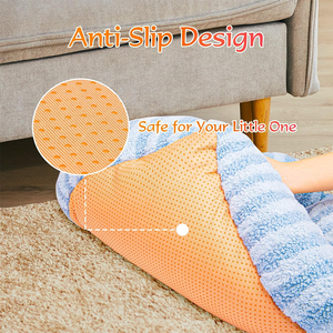 Yıkanabilir sevimli rahat kedi köpek kanepe yatak kapalı <span class=keywords><strong>Googly</strong></span> gözler kendinden ısınma ile komik yavru yatak 15 Lbs mavi peluş Pet kanepe kadar uyar - Product Image 5
