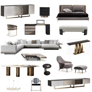 Soluzioni Chiavi in Mano di Lusso Italiane per Progetti di Ville, Arredamento <span class=keywords><strong>Completo</strong></span> Personalizzato per Soggiorno e Camera da Letto - Product Image 1